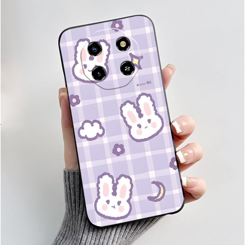 Soft TPU Phone Case For Blackview Shark 6 Cute Love Heart Rabbit Silicone Protective Cover For BLACKVIEW Shark6 5G Shell Funda