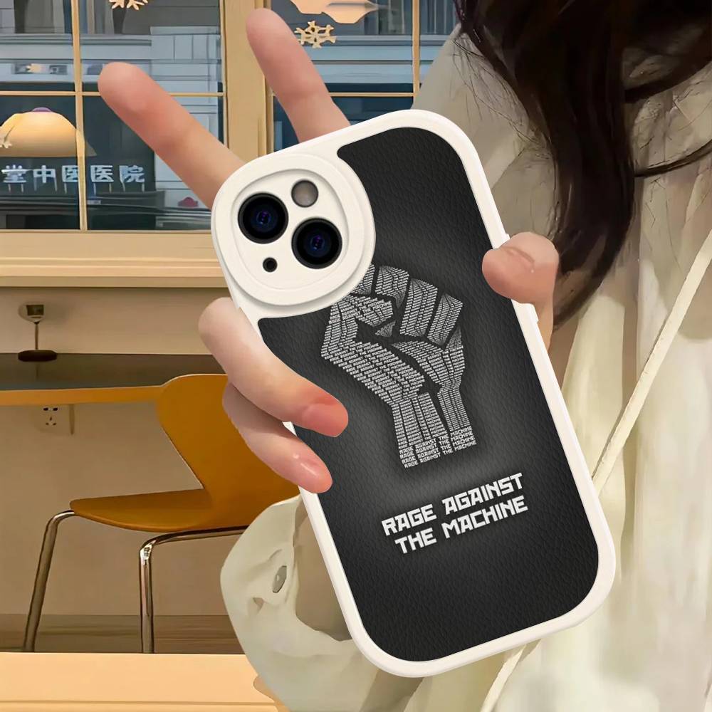 

R-Rage A-Against T-The M-Machine Band Phone Case For IPhone 16 15 14 13 12 11 Pro Max Plus 16E Soft Leather Cover iphone 12