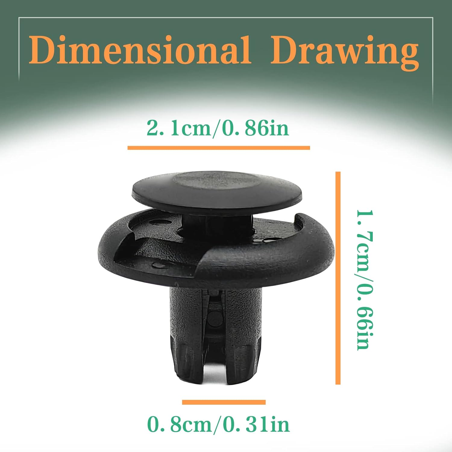 20pcs Fender Liner Splash Shield Bumper Retainer Clips Fastner, Compatible with Honda Acura Accord Civic CRZ Fit Insight Odyssey Passport Pilot