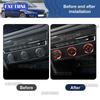For SEAT Leon MK3 2013 2014 2015 2016 2017 2018 Car Aluminum Alloy Center Console Air Control Knob Cover Accessories