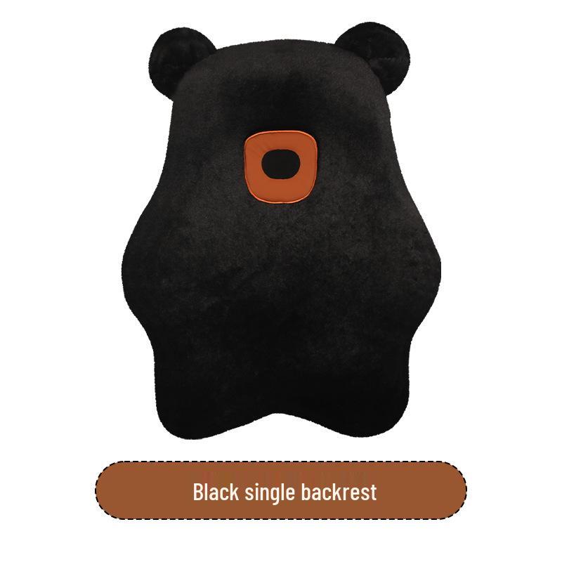 Cute Bear Plush Winter Car Seat Cushion for Mazda EZ6, CX30, CX50, and Mazda 6