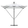 Cantilever Banana Sun Umbrella Sand 249 X 249 X 250 Cm Polyester and Aluminum