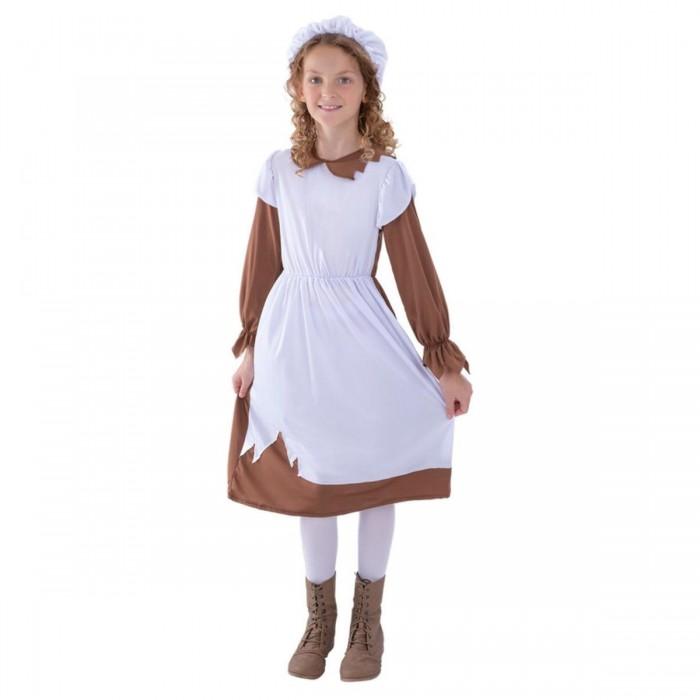 Smiffys Girls Poor Victorian Maid Costume Set