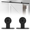 Sliding Door Track Wheel Set Barn Hanging Track Hardware with High Strength Carbon Steel Track for   Door  