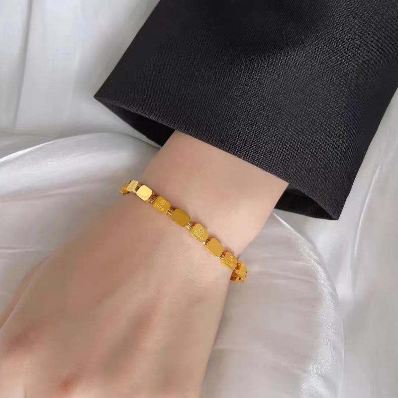 Náhrdelník Love Square Hadí kost Retro design Špičkové šperky Titanová ocel, Rovný kus