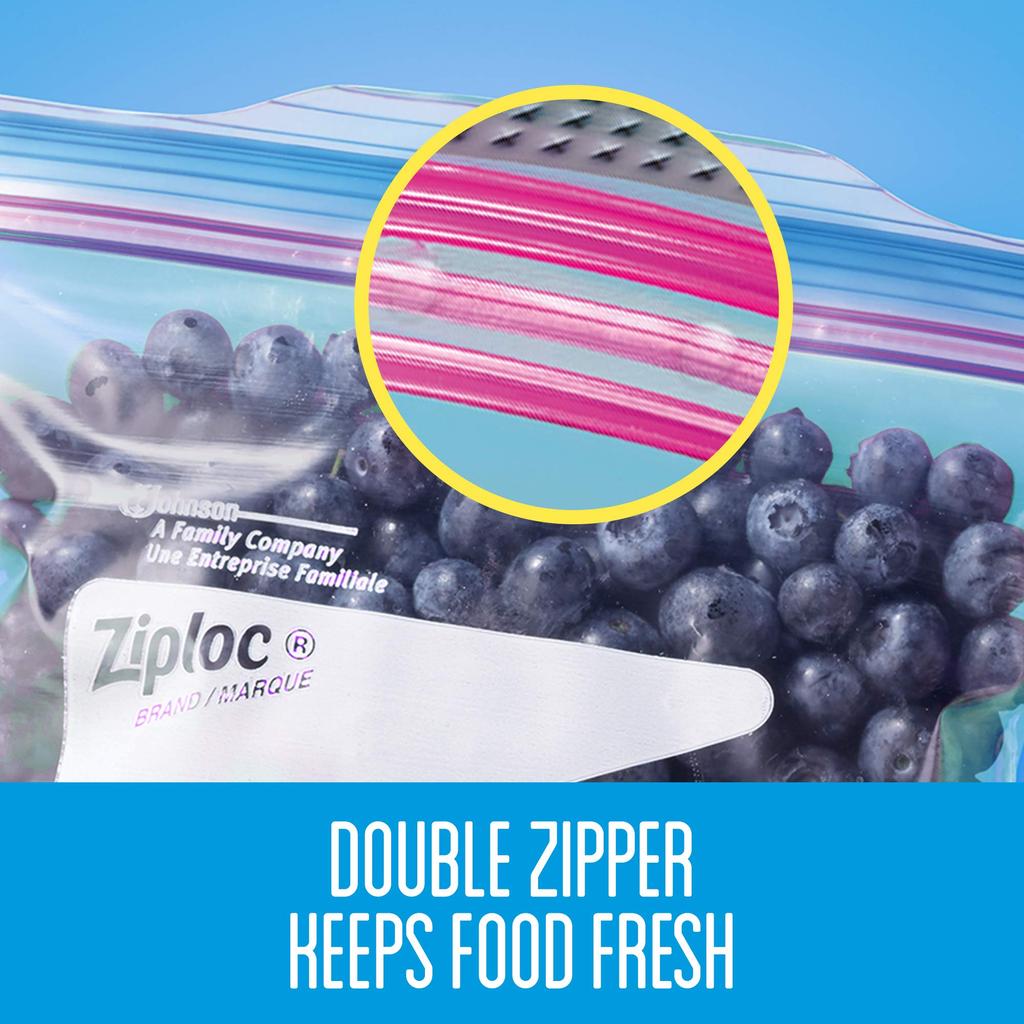 Ziploc Freezer Quart Storage Bags, 216 Bags