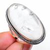 Crystal Quartz Gemstone Handmade 925 Sterling Silver Jewelry Ring Size 6