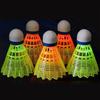 4 Pack LED Badminton Shuttlecocks, Sport Nylon Shuttlecocks Kits, Stable & Durable Sports Training Ball In/Outdoor Game