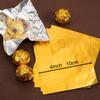 100pcs 4inch (10cm) Chocolate Candy Wrappers Aluminium Foil Paper Wrapping Square Sweet Lolly Dessert Food Tin Foil Wrappers