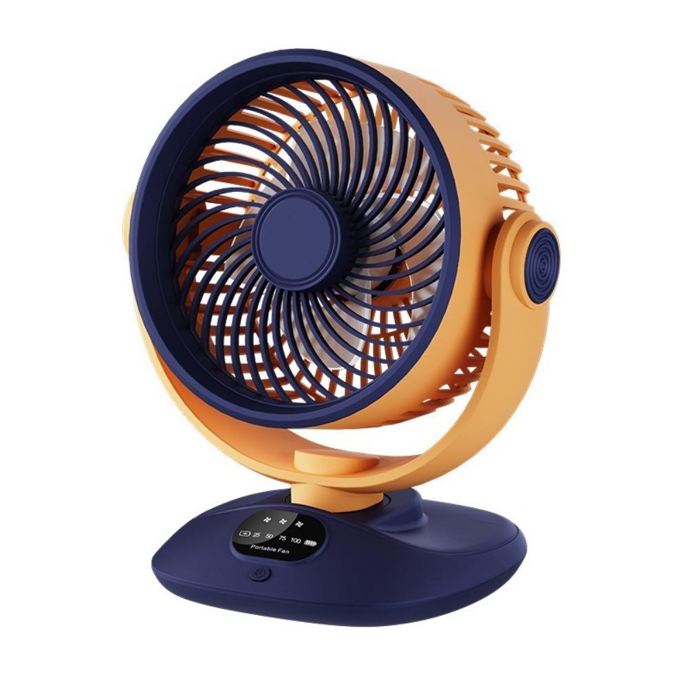 LED Digital Display Air Circulation Fan Type-c Rechargeable Outdoor Camping Fan  Bedroom