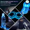 2PCS Car LED Cup Holder Coaster Light, 7 Color-Changing USB Rechargeable Vehicle Cup Holder Pad with Light Sensor, Auto Interior Luminescent