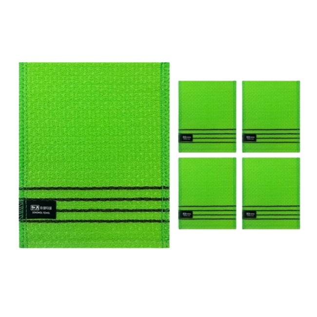 

[Songwol] Diamond Exfoliating Towel Korean Body Scrub Glove Dead Skin Remover Bath Mitt Deep Cleansing Spa 5pcs Green*5ea