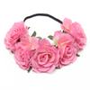 Bridal Holiday Wreath, Simulation Rose Flower Headband, Christmas Mardi Gras Ball Party Head