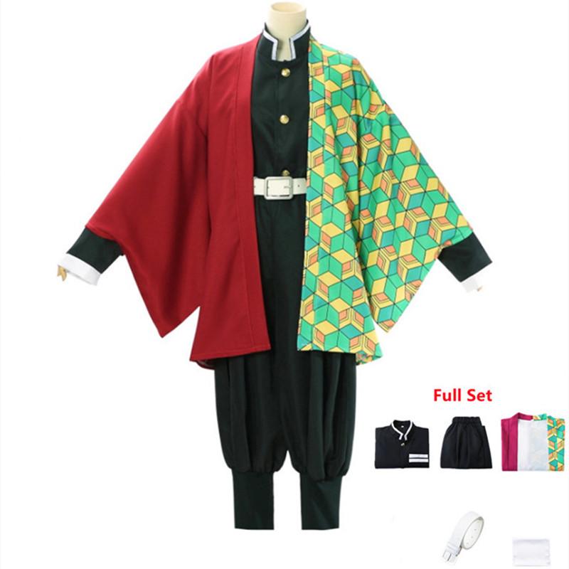 Bambini / Adulti Demon Slayer Kimetsu No Yaiba Cosplay Costumi per Ragazze e Ragazzi Costume Cosplay Tomioka Giyuu Set Kimono Donna Uomo