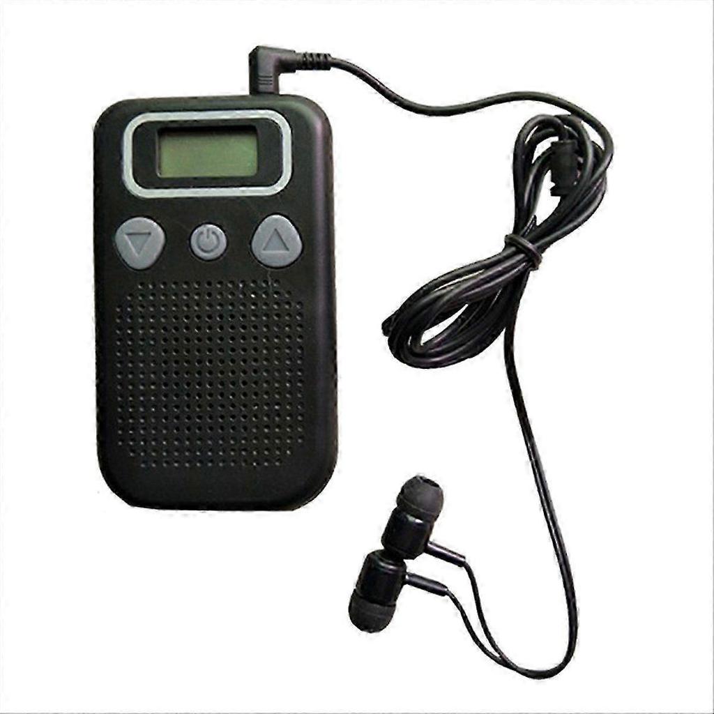 Amplificatore Vocale per Anziani Amplificatore Sonoro Tascabile con Ampio Schermo LCD