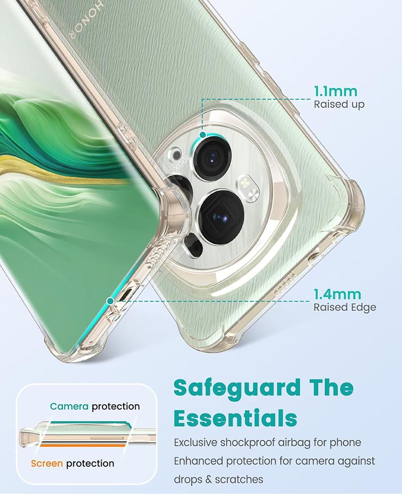 Shockproof Silicone Soft Case For Huawei Honor Magic6 Magic5 Magic4 Magic 6 5 4 3 Pro Lite Ultimate Clear Transparent Back Cover