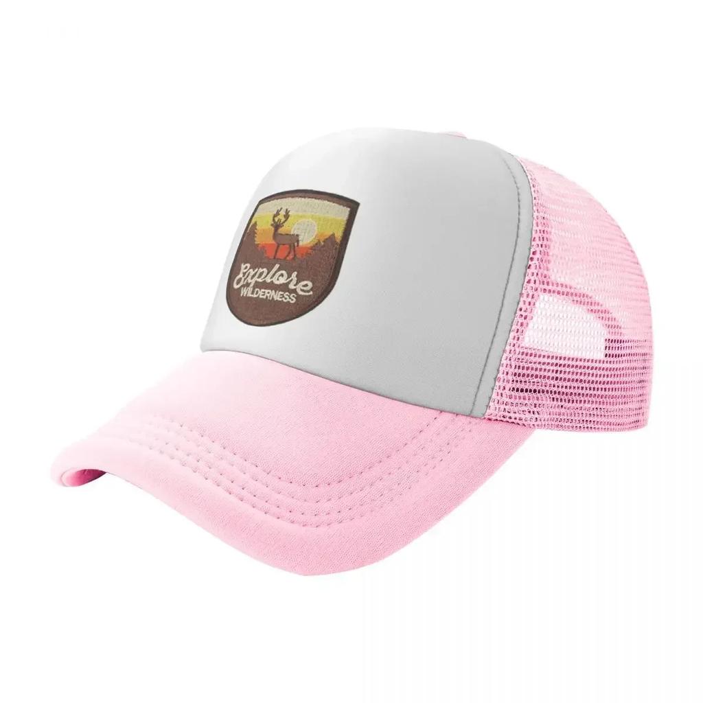 Vintage Retro Wildernis Wildlife Zwembadfeest Mesh Baseballpetten Dames Unisex Gepersonaliseerd FeUnisex Strand Zonbescherming Hoed Trucker Pet