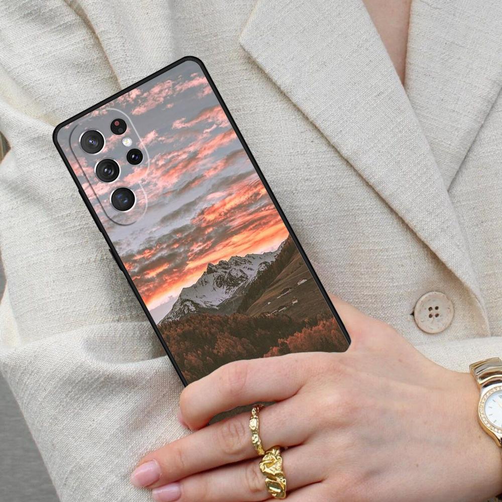 Beautiful Mountain Forest Nature Cell Phone Case for Samsung Galaxy S26 Ultra S25 S24 S23 S22 S21 S20 Note10 Cover
