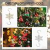 5/10Pcs Christmas Hook Snowflake Design Stainless Steel Hooks Winter Theme Home Holiday Decor Accessory