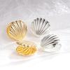 New Exaggeration Ocean Shell Texture Stud Earrings for Women Trendy Accessories Personalization Jewelry Earrings Daily Wear