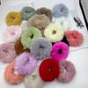 Plush Hair Scrunchies for Women & Kids, Soft Furry Hair Ties, High Ponytail Holder, Autumn Winter Fashion
