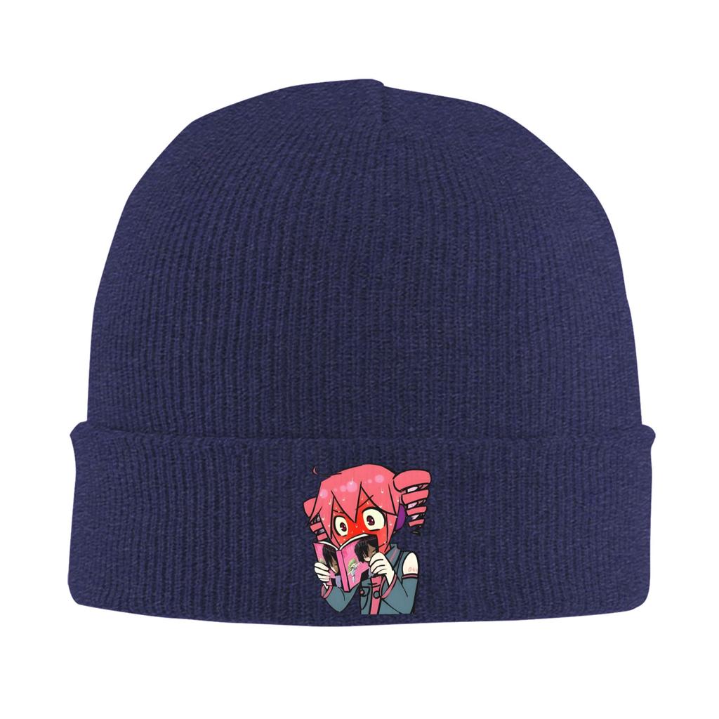 Triple Baka Kasane Teto  Beanie Hats  Bonnet Hats Adult Unisex Vintage Kpop Skullies Beanies Autumn Pattern Thermal Elastic Caps