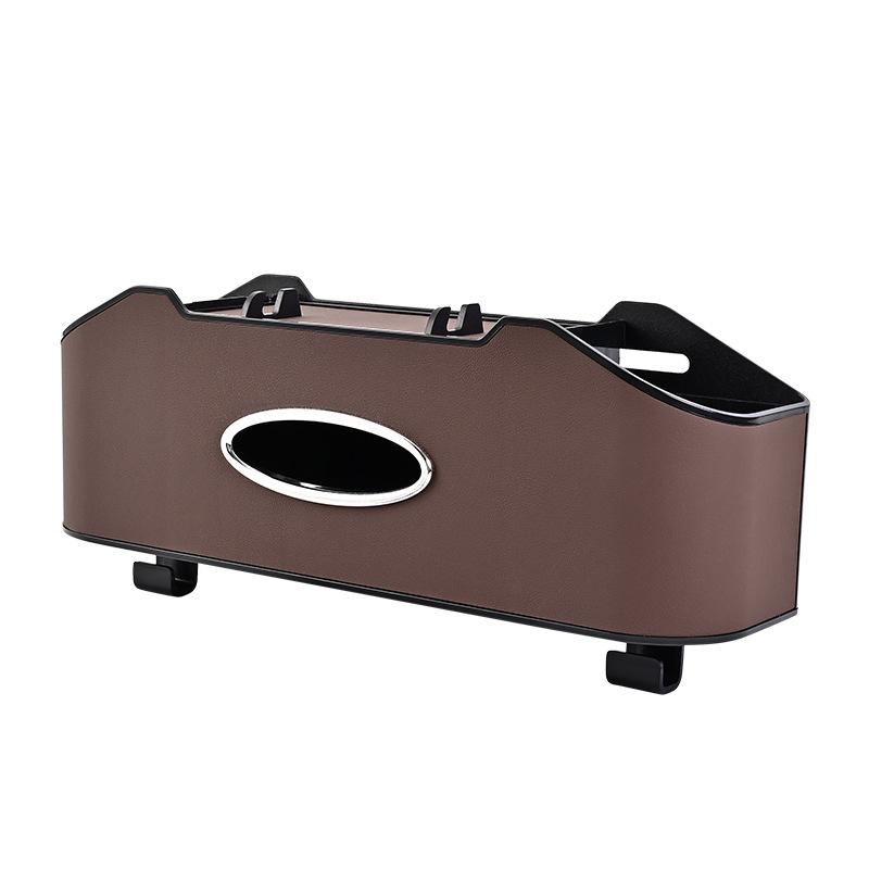 Car Seat Back Multi-Function Storage Organizer with Tissue Holder and Water Cup Holder