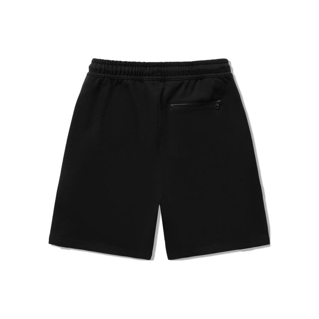 Li Ning X Phil Hackett, Pablo Lentile Collaboration Solid Color Mid Waist Drawstring Loose Casual Shorts Men shorts Black AKSU153-1