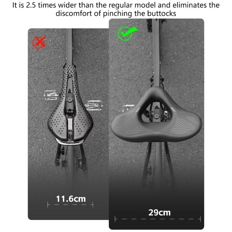 Bicycles Saddles Shockproofs Hollow Breathable Bicycles Saddles Cycling Cushions Thicken Comfortable Road Bike Seat Pad