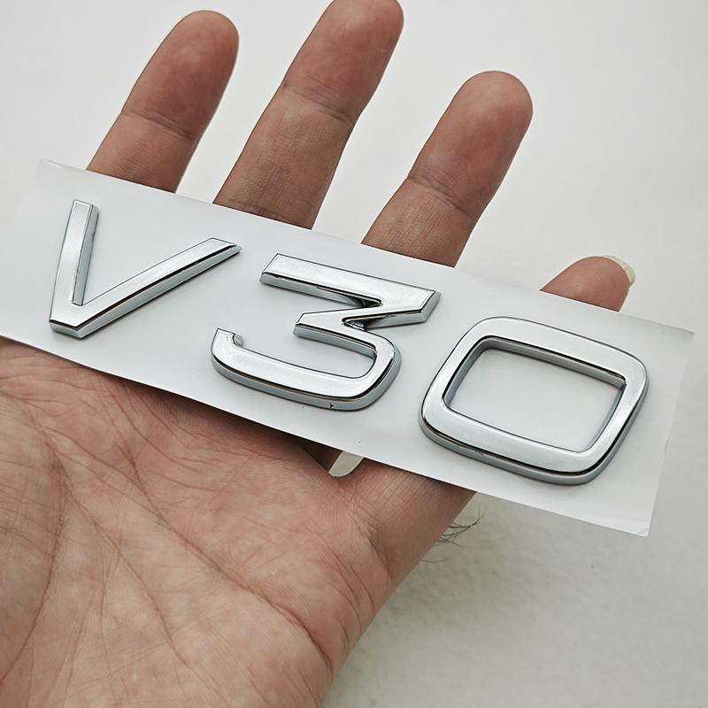 3D ABS Car Styling Badge Logo S30 C30 V30 Rear Trunk Emblem Decals For Volvo S30 V30 C30 Auto Exterior Accessories