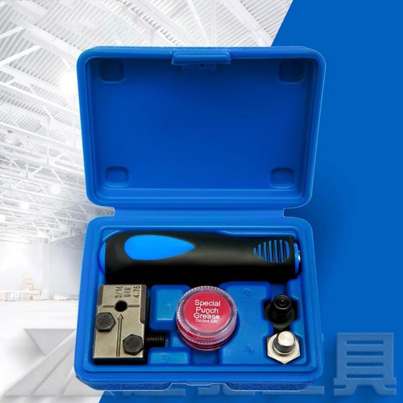 3/16in 4.75mm Manual Tubing Flaring Tool Set Car Brake Line Flaring Device Universal Tube Flare Tool with Storage Box