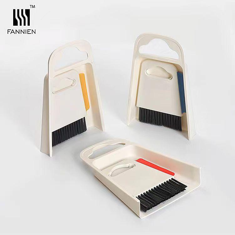 Compact Desktop Cleaning Set: Mini Broom and Dustpan