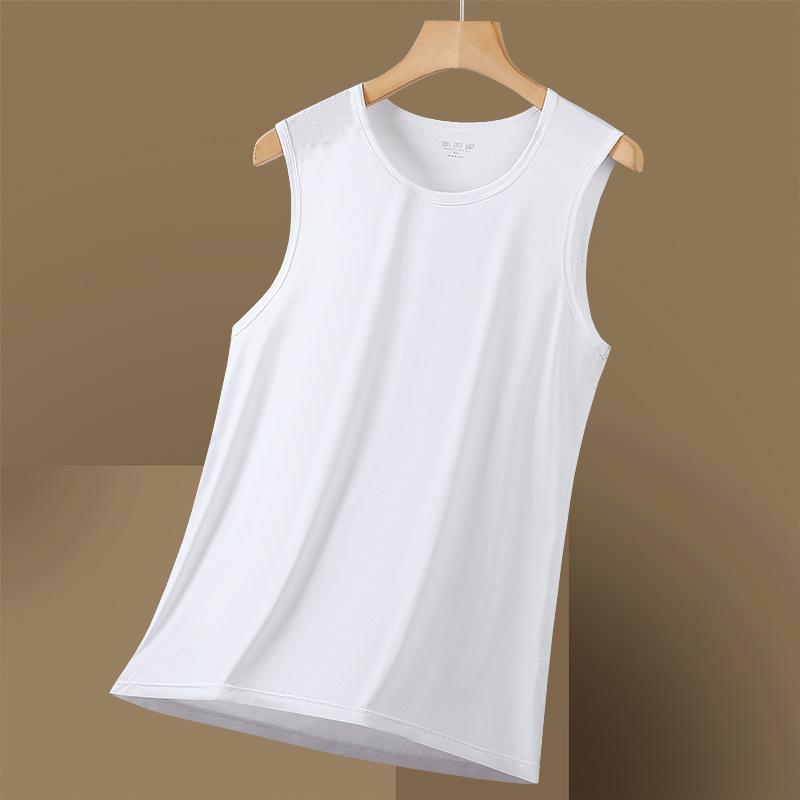 Men's Summer Quick-Dry Ice Silk Vest: Breathable, Elastic Nylon Activewear