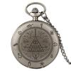 Eye of Providence Weird Town Triangle Devil Quartz Pocket Watch Gravity Bill Cipher Fall Time Gem Necklace Pendant Clock Gifts