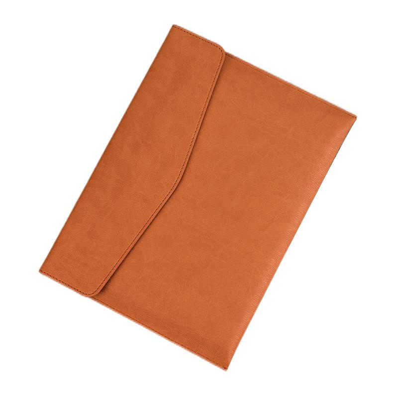 Professional Custom Leather Business Portfolio Bag A4 Document Folder Binder with Card Holder Custom Logo Presentation Folder