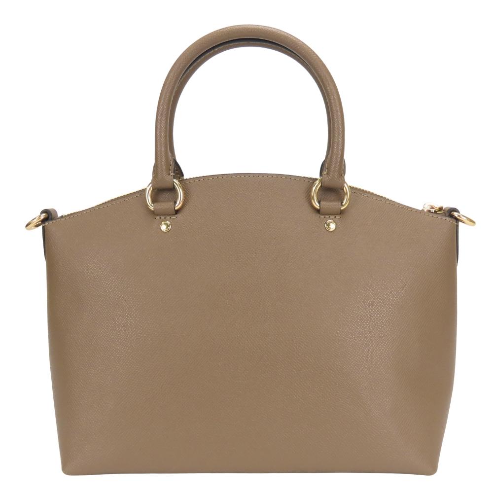 Used COACH Handbag Sadie Satchel CCM70 leather Brown Dark marks color
