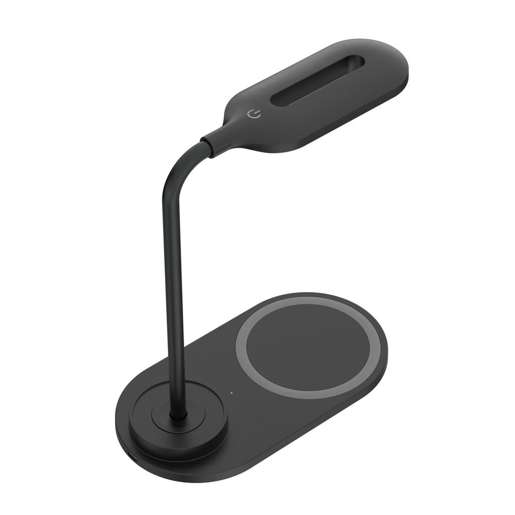 Wireless Charger Desk Lamp with Night Light and 15W Fast Charging - Eye Protection, USB Powered, Portable Gift.