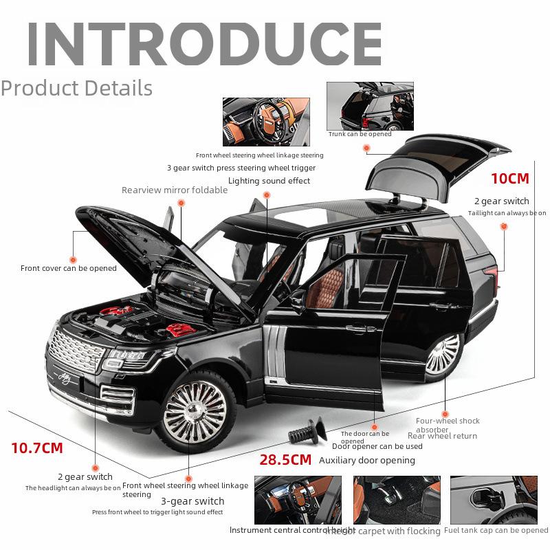 Authentic 1:18 Land Rover Range Rover Alloy Car Model - Fashionable Blind Box Ornaments