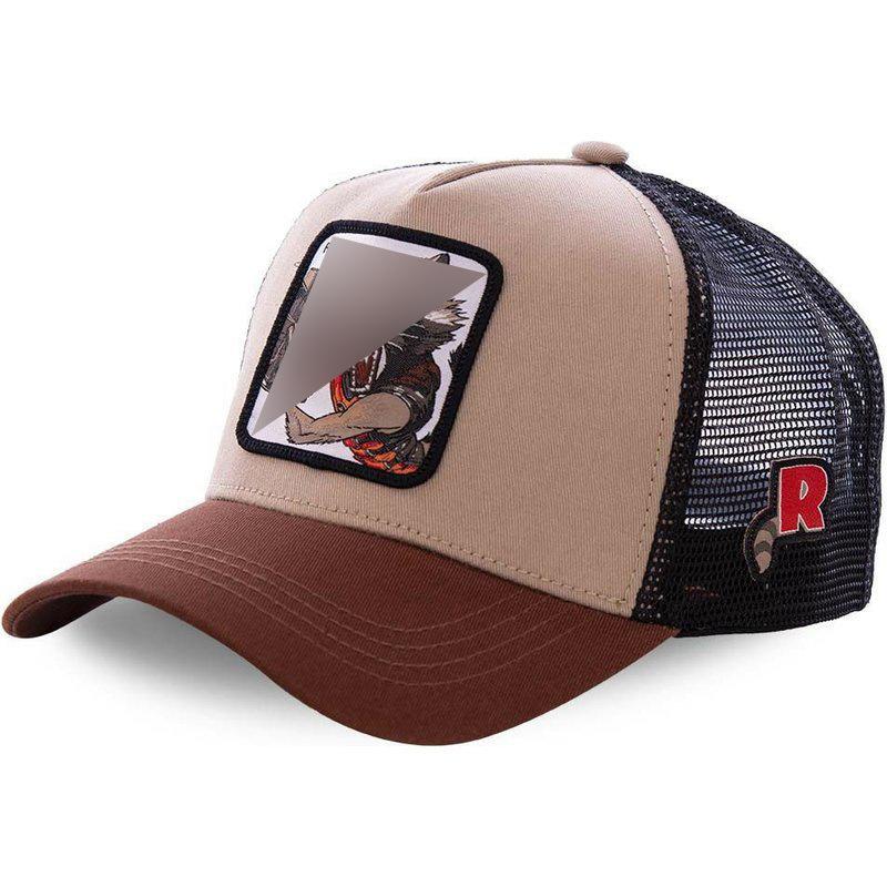 Summer cartoon animation hat mesh personality trendy men's and women's hat Korean version baseball cap animal mesh hat large brim