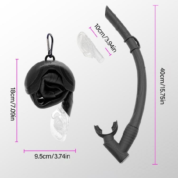Tubes Respirants en Silicone Fiables Pliables de Grand Diamètre Masques de Snorkeling pour Améliorer le Confort Pendant le Snorkeling