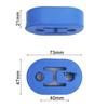 Be-dash Reinforced Muffler Hanger Mount Ring Hanging Rubber (blue, Hole Diameter 12mm, 2 Holes X 3 Pieces Set)
