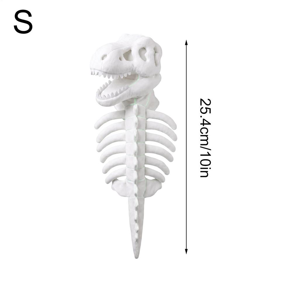 Pet Dinosaur Costume Plush 3D Skeleton Outfit Dress Up Prop Halloween Pet Costume For Puppy Kitten Daily Birthday Party Festival
