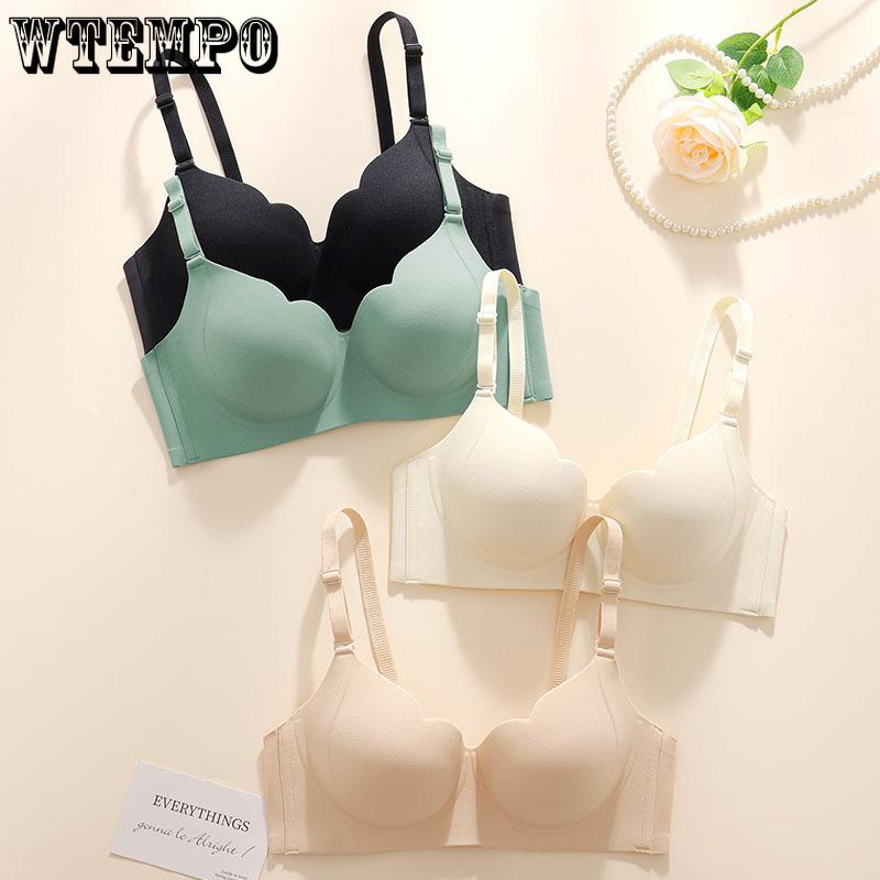 Gathering Bra Female Underarm Fat Reduction Sexy Invisible Bra Seamless Bra Push Up Bra