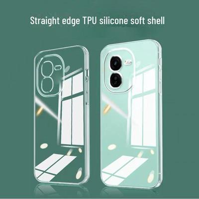 Compatible iQOO Mobile Phone Case: Transparent Silicone and Protective Covers for iQOO Z9x, Z8, Z7x, Z6, and 5/3 Models.