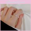 Stylish And Elegant Korean Inspired Adjustable Open Finger Ring With Shimmering Butterfly Design For Women