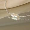 Natural Baroque Pearl Necklace Exquisite Design Irregular Bead Collarbone Chain Broken Silver Commuter Versatile Neck