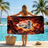 Stade Rennais FC Stampa Asciugatura Rapida Telo da Spiaggia Microfibra Assorbente Portatile da Viaggio Asciugamano da Nuoto