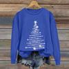 Ladies' Christmas Printed Casual Long Sleeved Round Neck Sports Hoodie Top