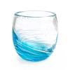 Kubakasa Ryukyu Glass Ryukyu Glass Cold Tea Glass with Fluorite - Okinawa Souvenir LOVE&STAR Tall Glass Aqua Sky Water Glow-in-the-Dark