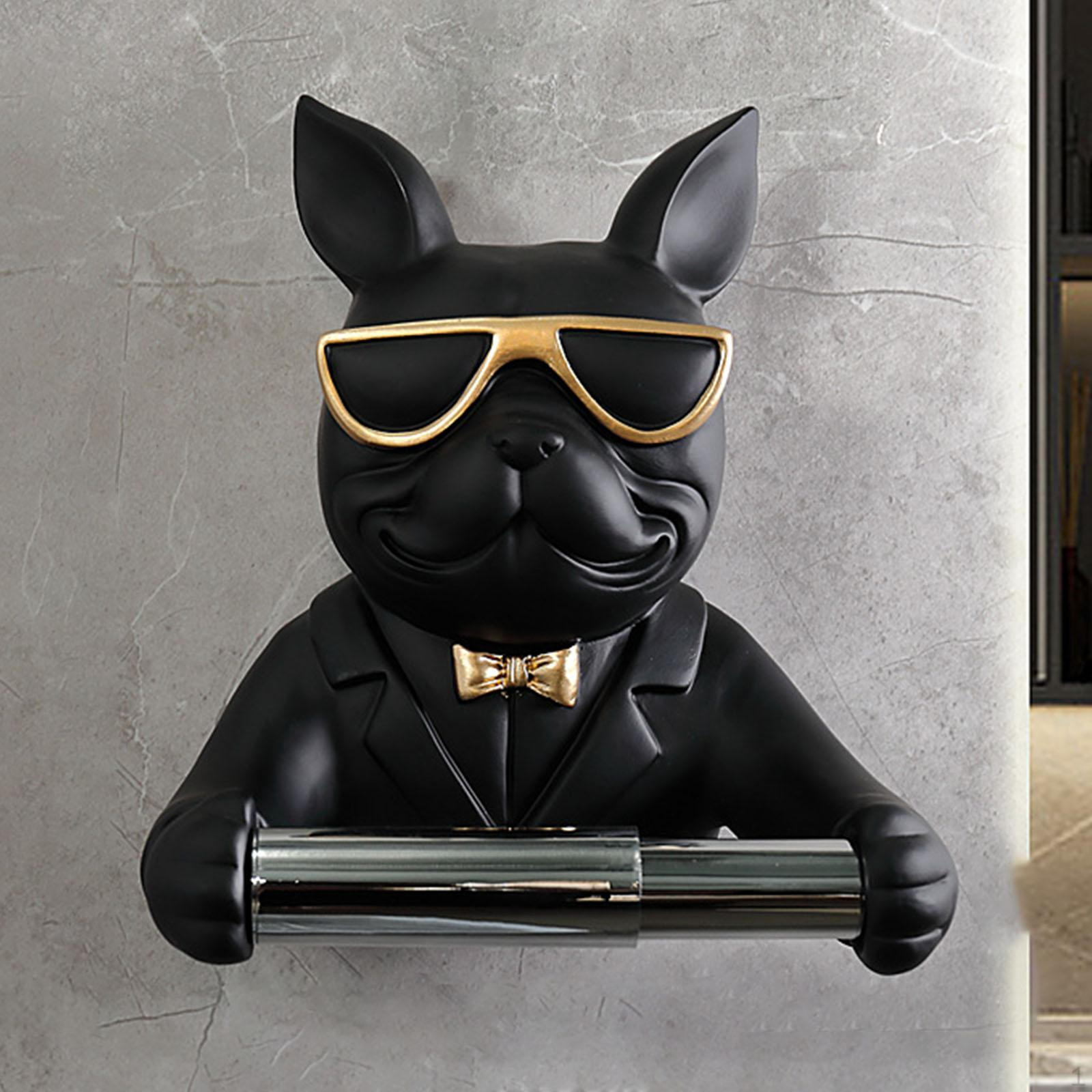 

Элегантный держатель туалетной бумаги для домашней ванной комнаты чёрный